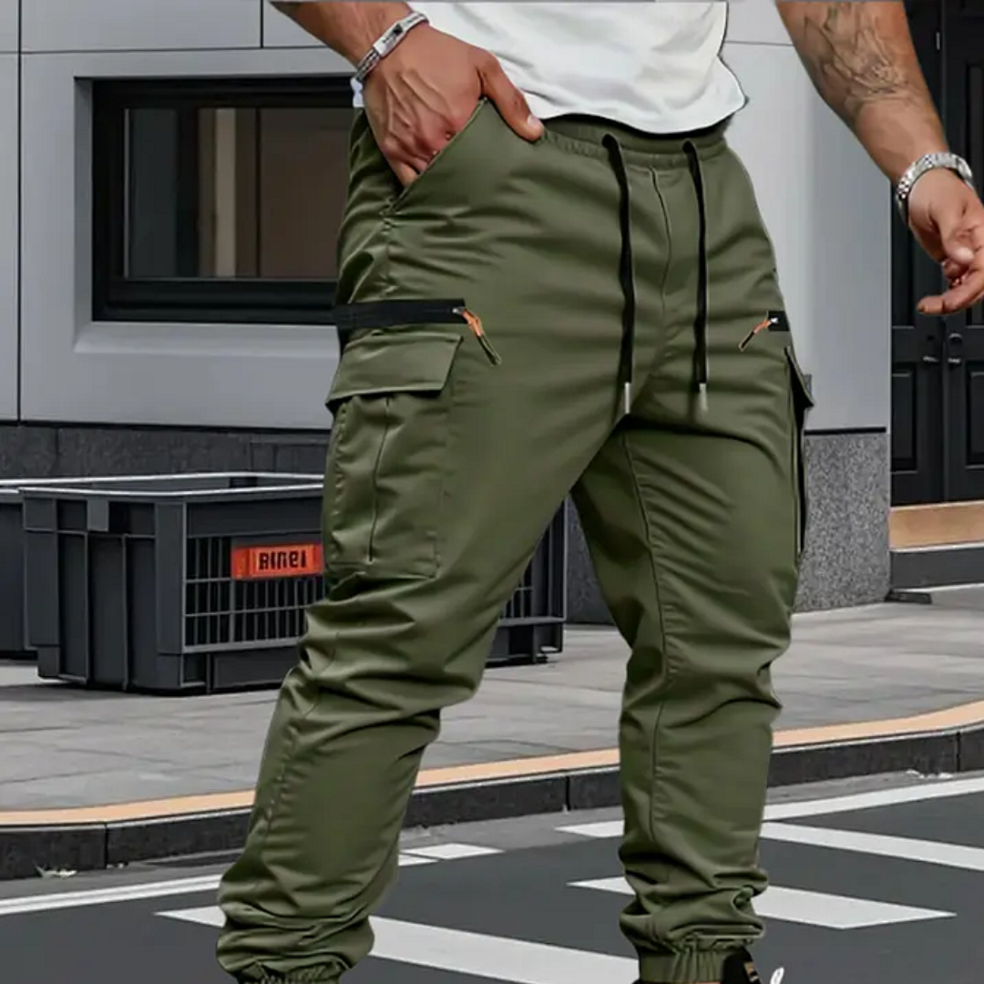 Moda Lusitana - Calça Jogger Utilitária Stretch
