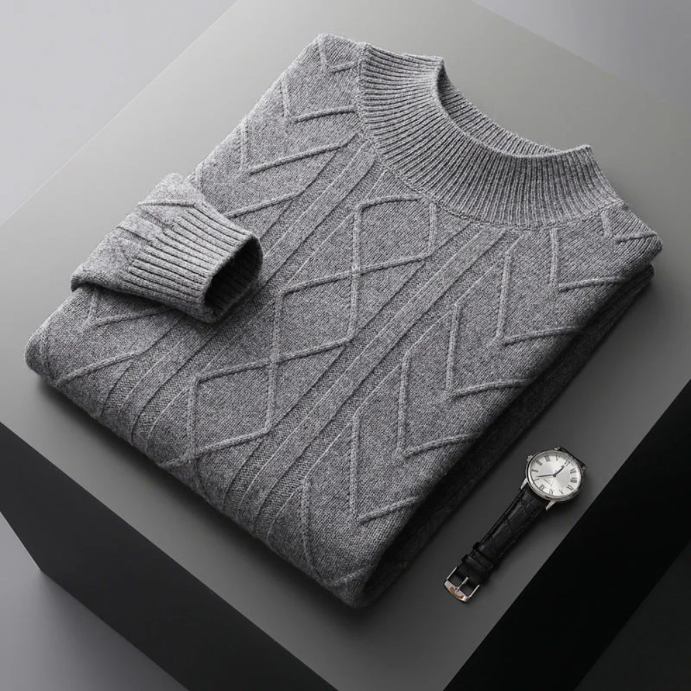Camisola de caxemira com padrão Mizar