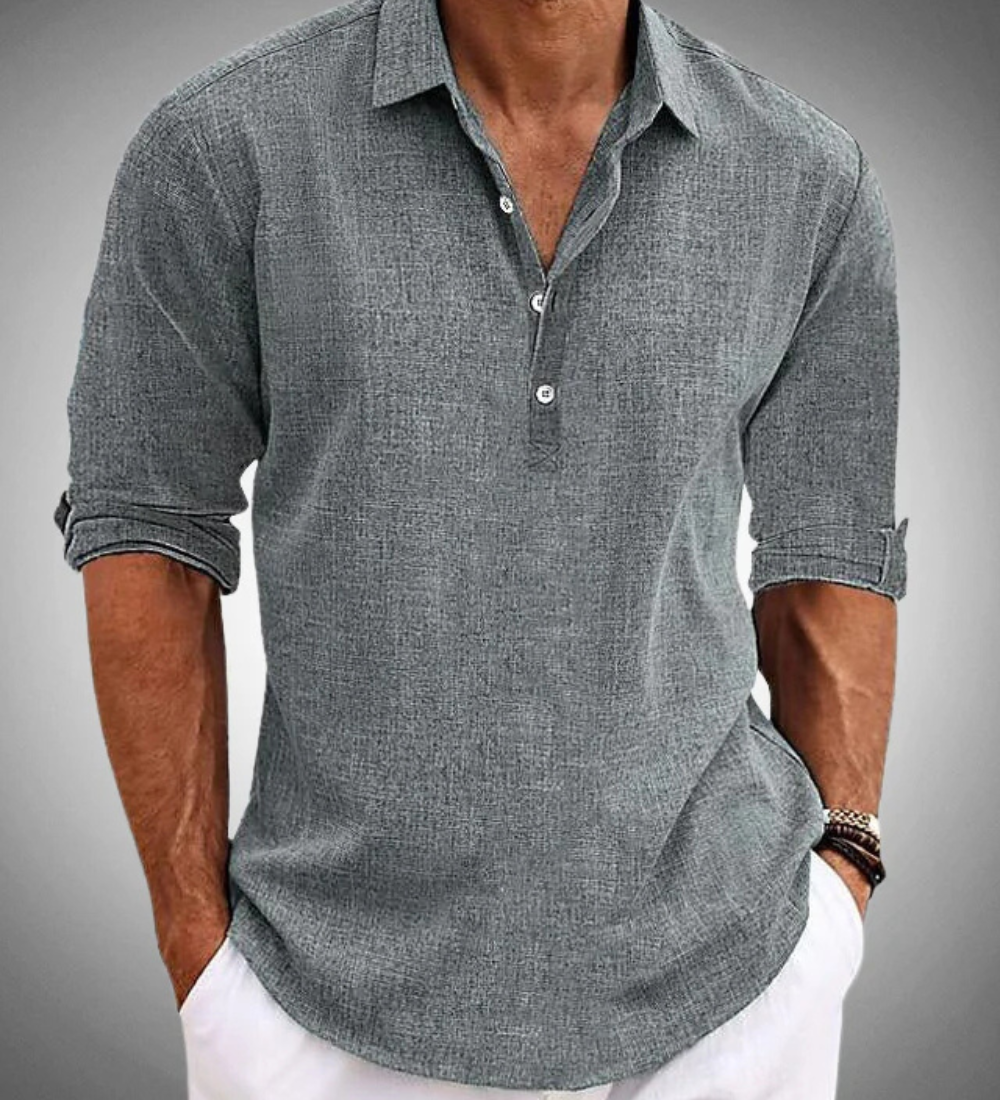 Camisa clássica de algodão Sabbio