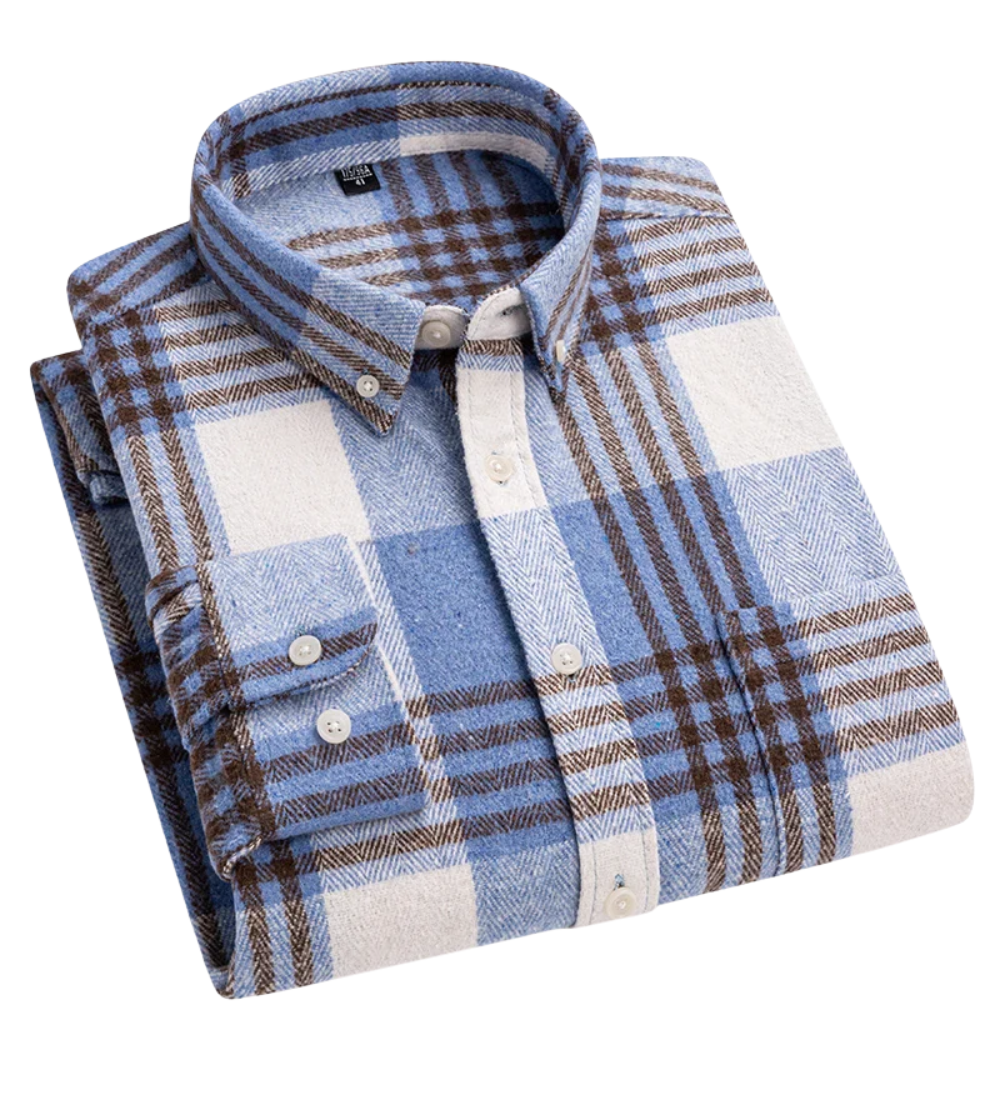 Givalli - Camisa xadrez de algodão