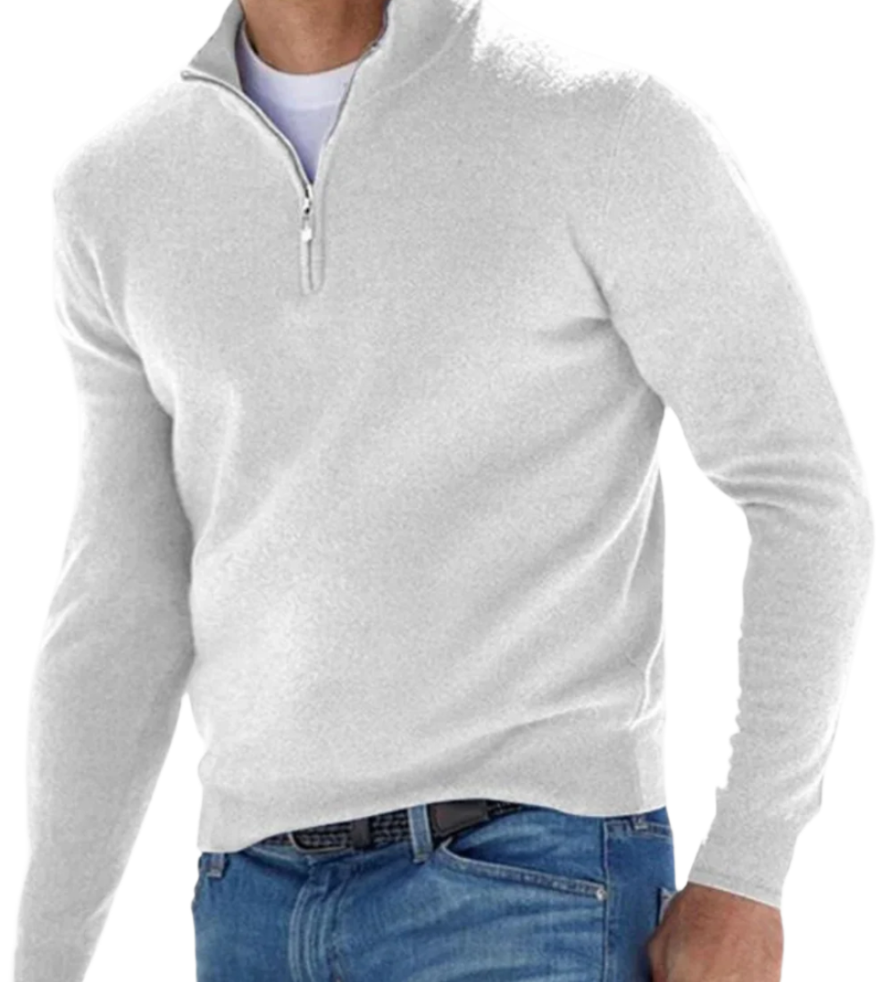 Camisola com fecho de correr elegante