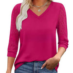 Moda Lusitana - Blusa com Renda na Manga