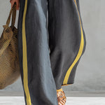 Conjunto Elegante de Algodão e Linho