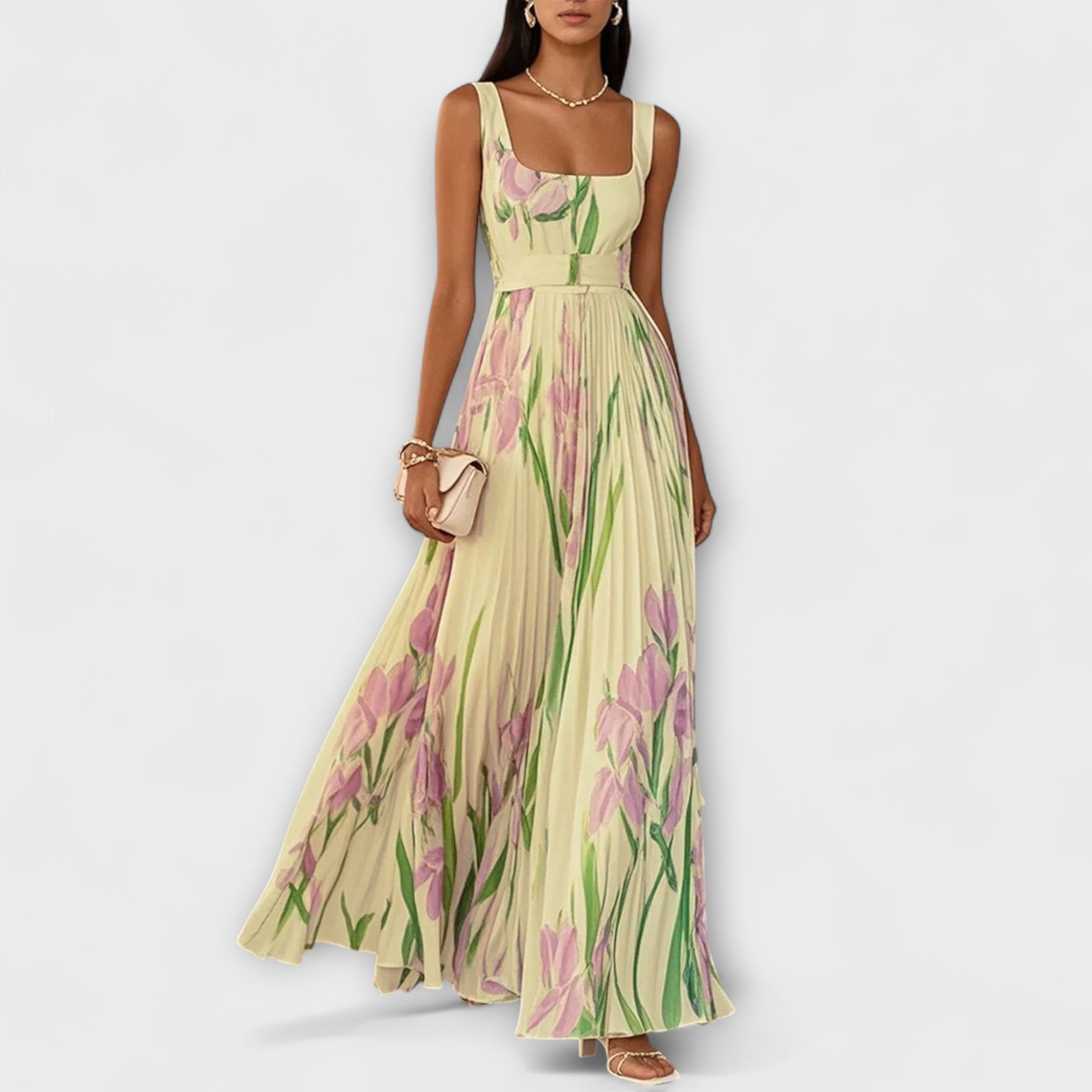 Vestido Maxi em Chiffon