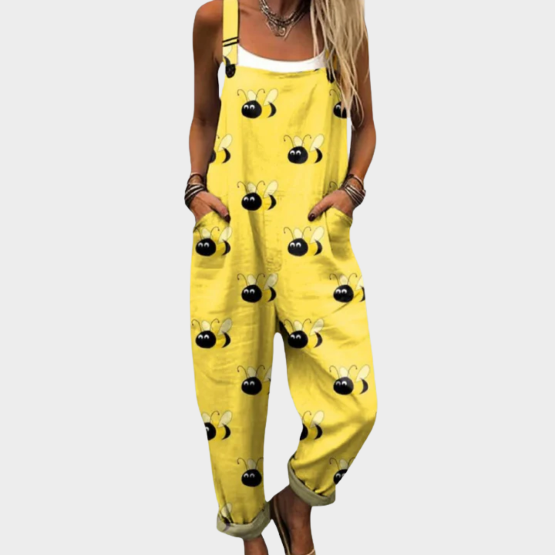Moda Lusitana - Macacão Estampado Confortável