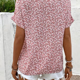 Verna | Blusa elegante com estampa floral
