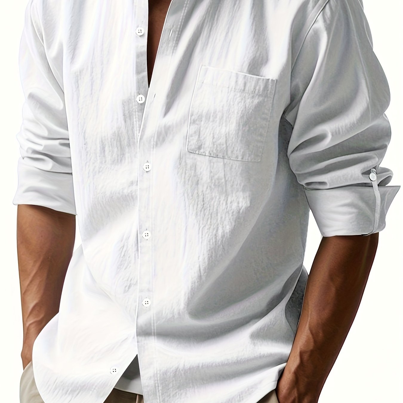 Camisa de linho elegante