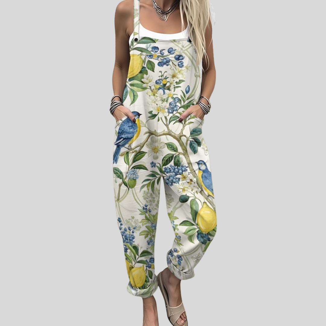 Moda Lusitana - Macacão Estampado Confortável