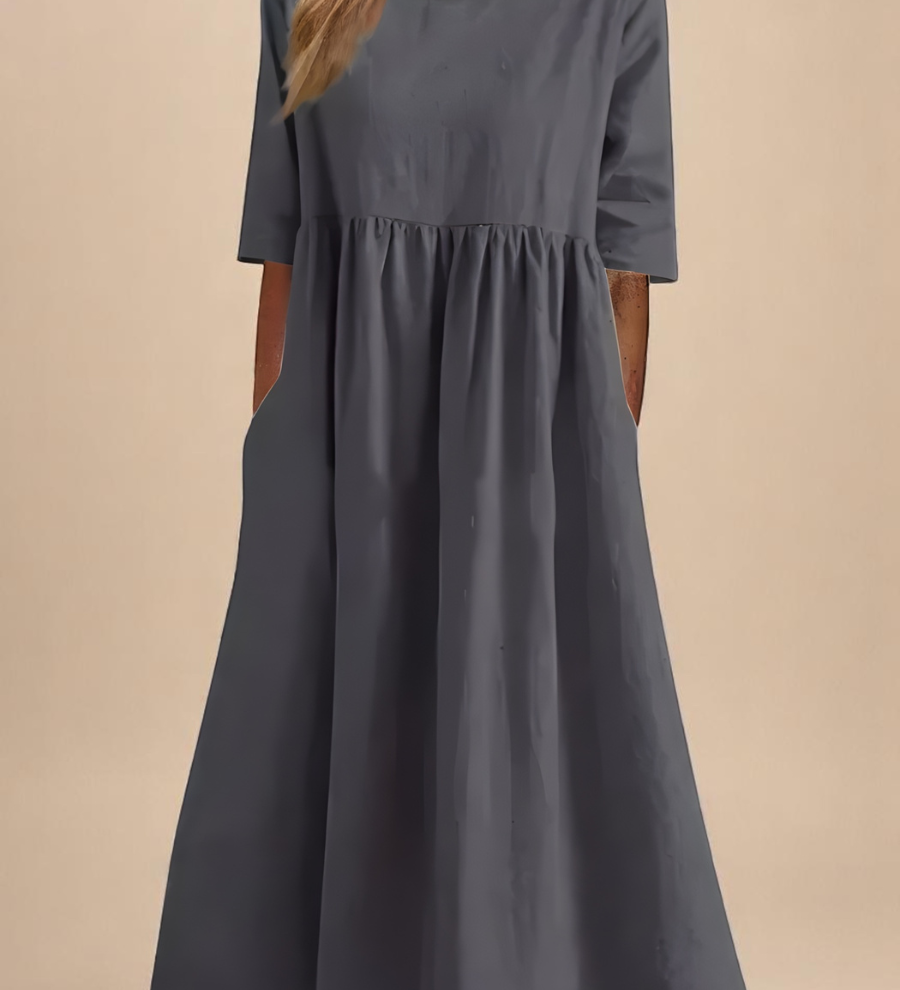 Minea - Vestido de algodão arejado