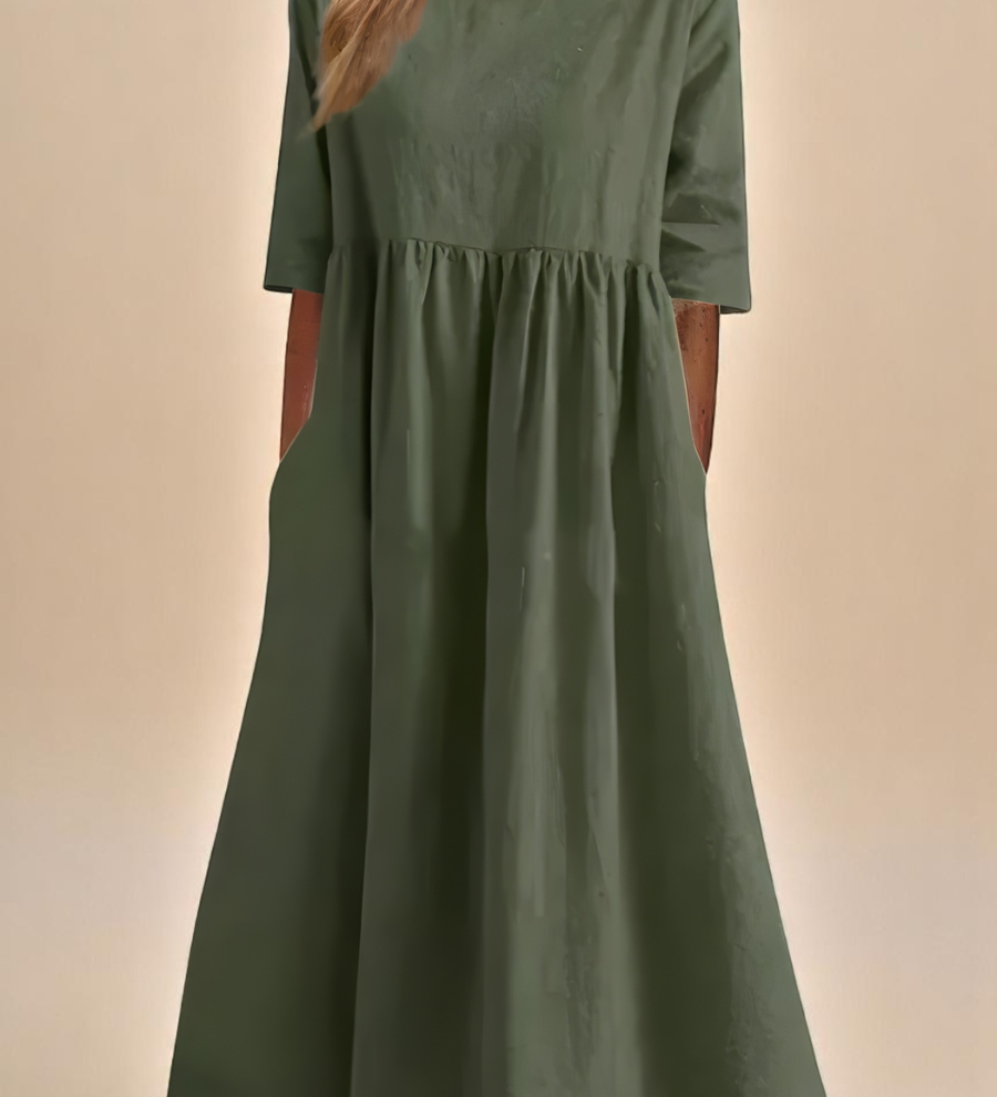 Minea - Vestido de algodão arejado