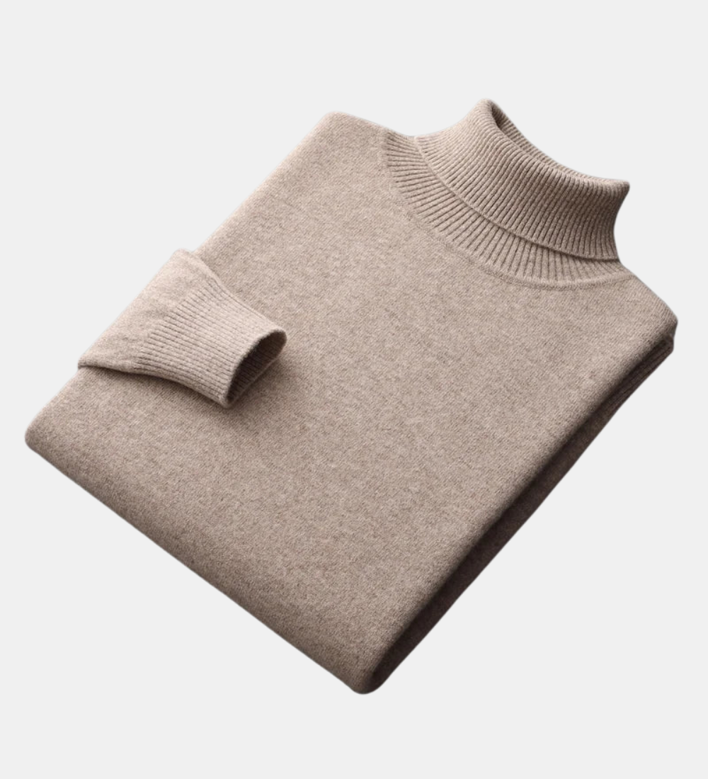 Camisola de gola alta em caxemira Mars
