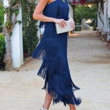 Laura | Vestido longo com franjas