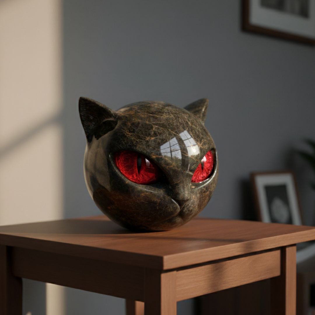 Gato Guardião Negro dos Pedra Brilhante