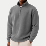 Camisola de malha elegante com fecho