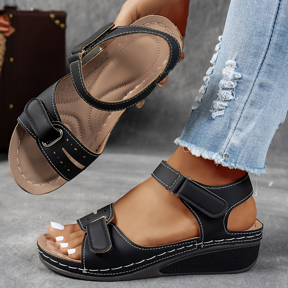 Mária – sandália ortopédica elegante em várias cores premium