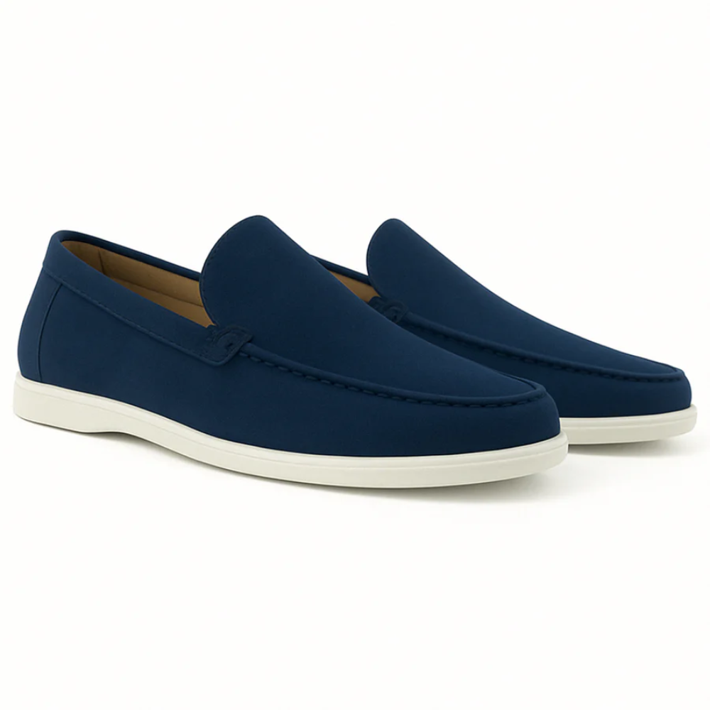 Mocassins casuais de camurça