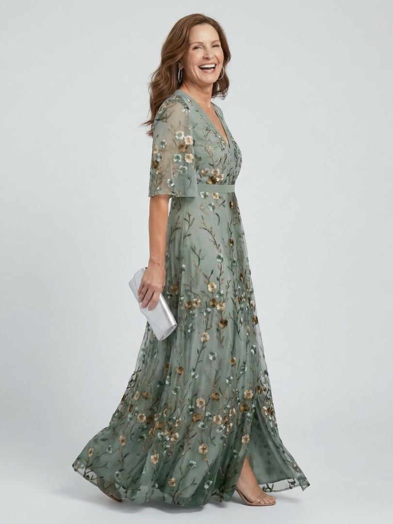 Moda Lusitana - Vestido Maxi Flutuante Floral