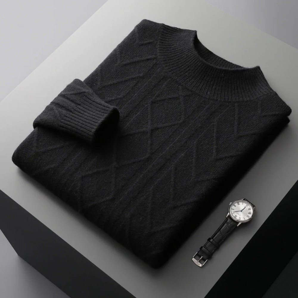 Camisola de caxemira com padrão Mizar
