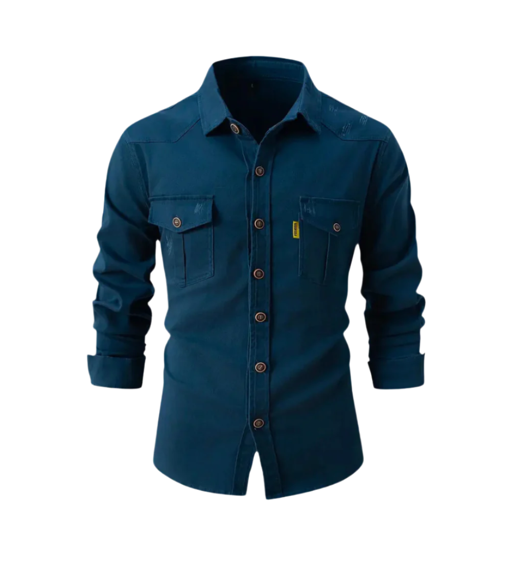 Camisa de ganga casual
