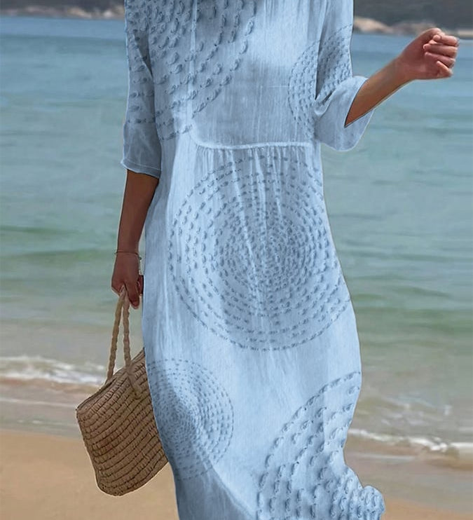 Moda Lusitana - Vestido Bordado Casual