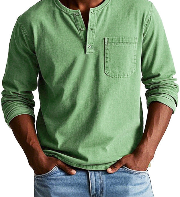 Lenoir™ | Camisa vintage de manga comprida