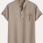 Moda Lusitana - Camisa Elegante com Colarinho Moderno