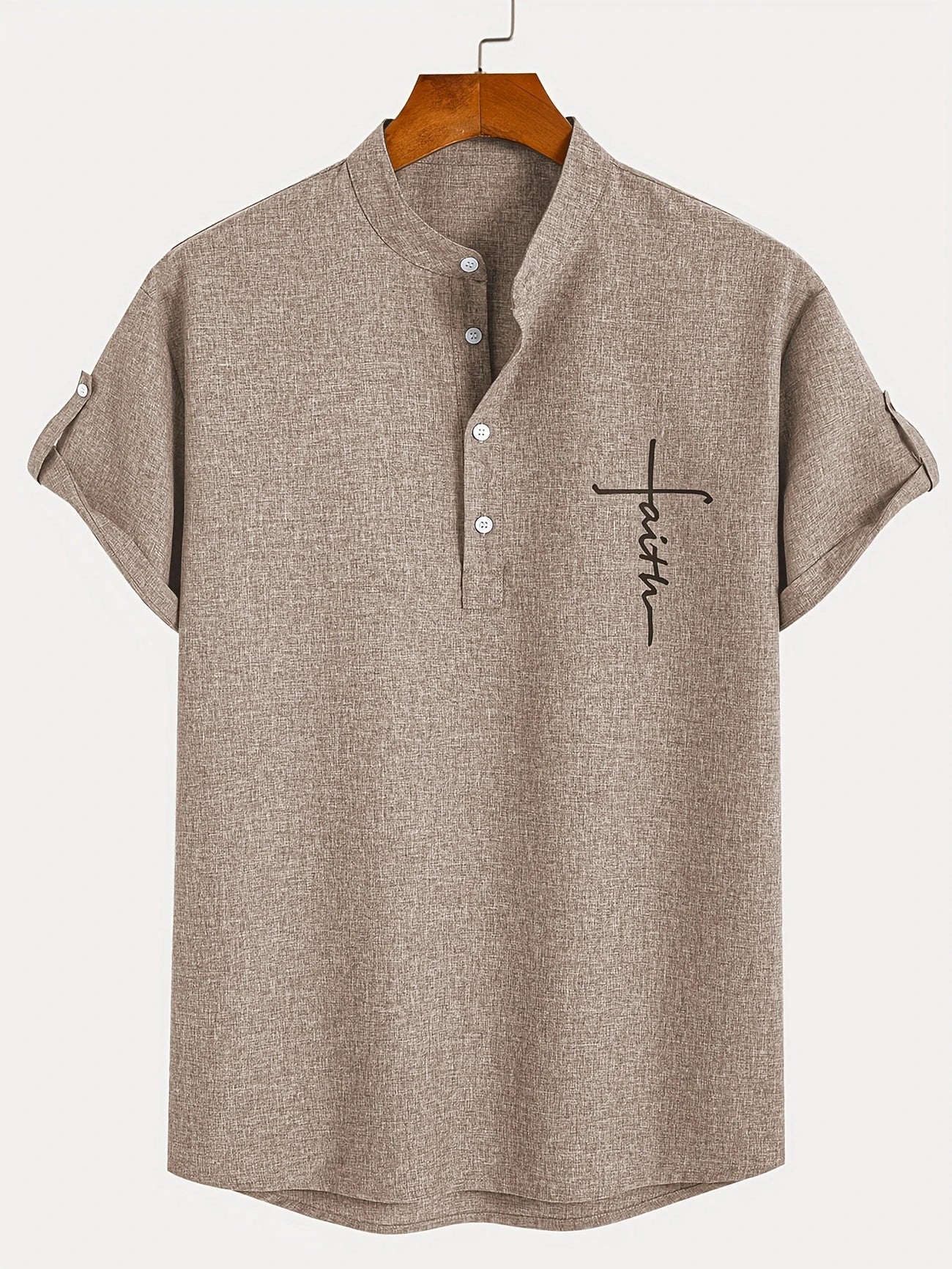Moda Lusitana - Camisa Elegante com Colarinho Moderno