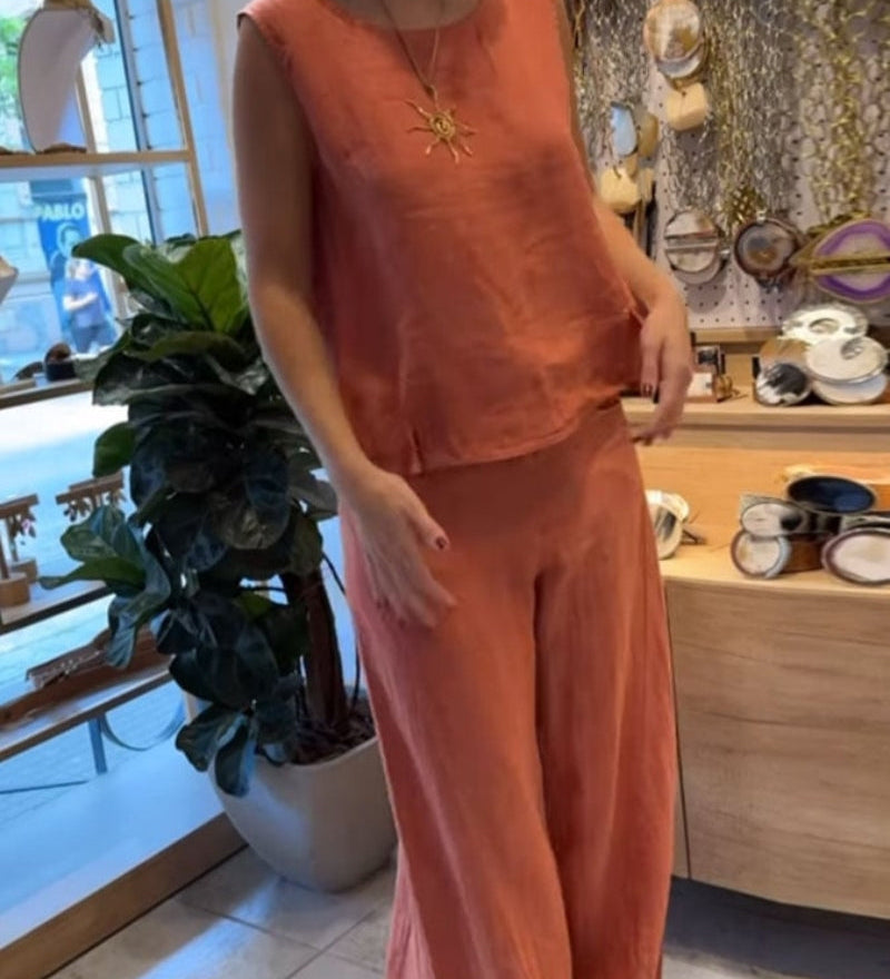Lenila - Conjunto boho de duas peças