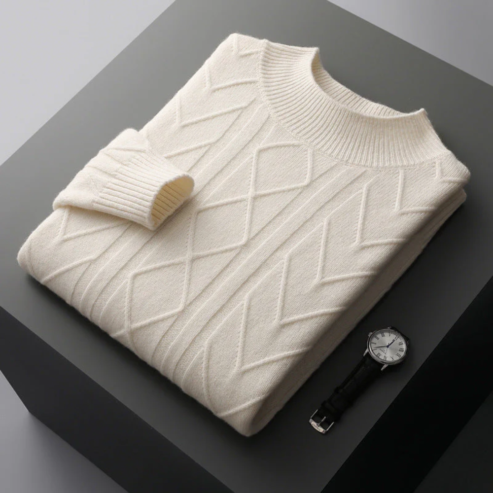 Camisola de caxemira com padrão Mizar