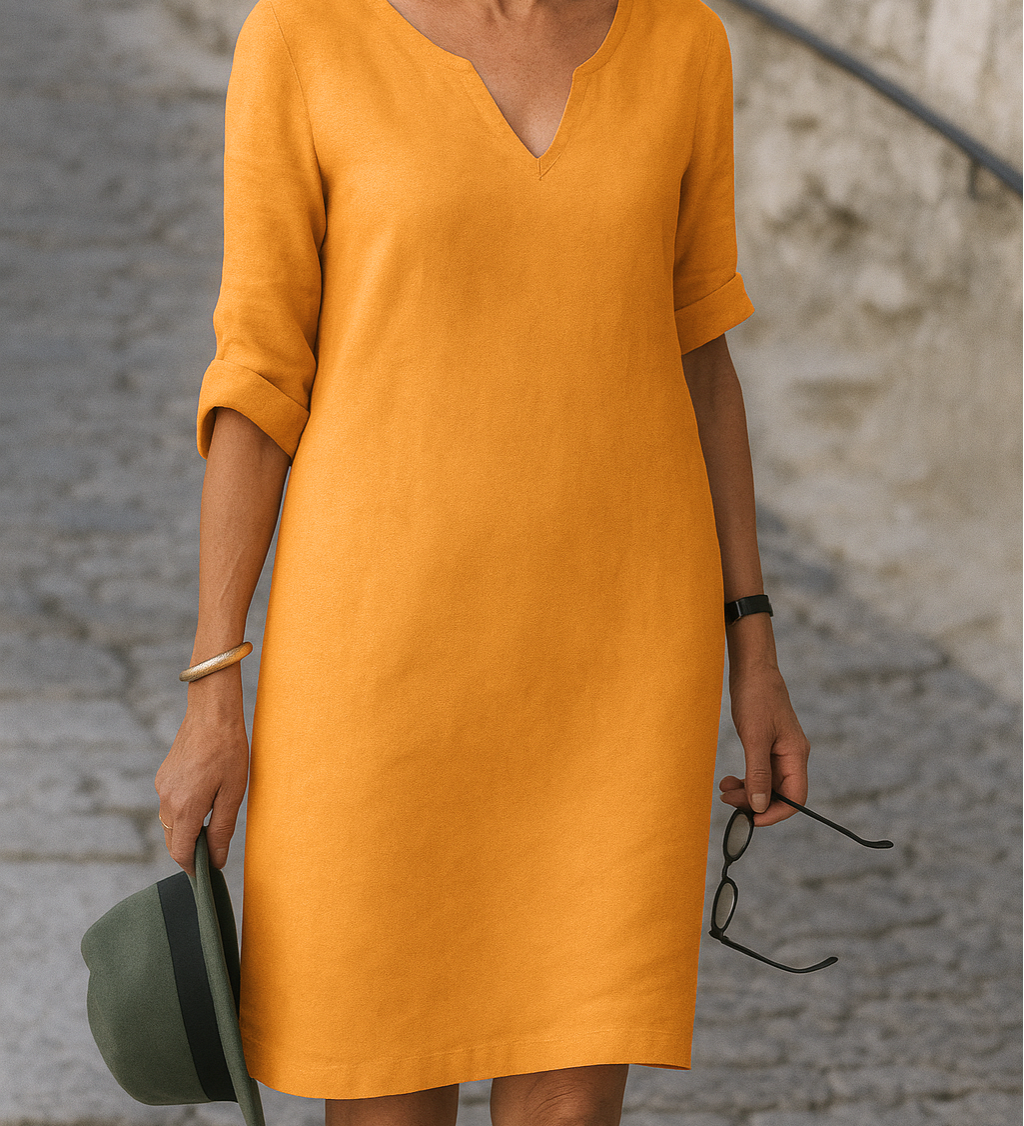 Ria™ | Vestido elegante com decote em V