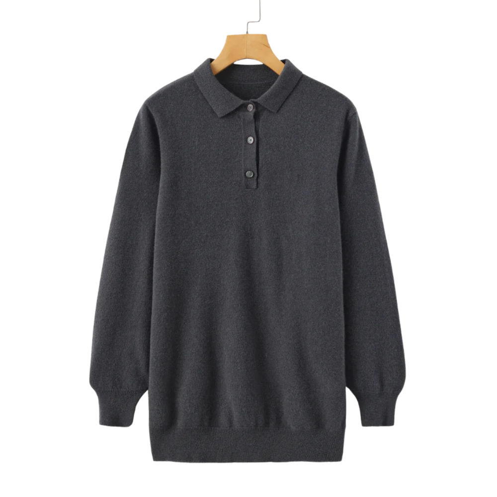Camisa pólo 100% caxemira