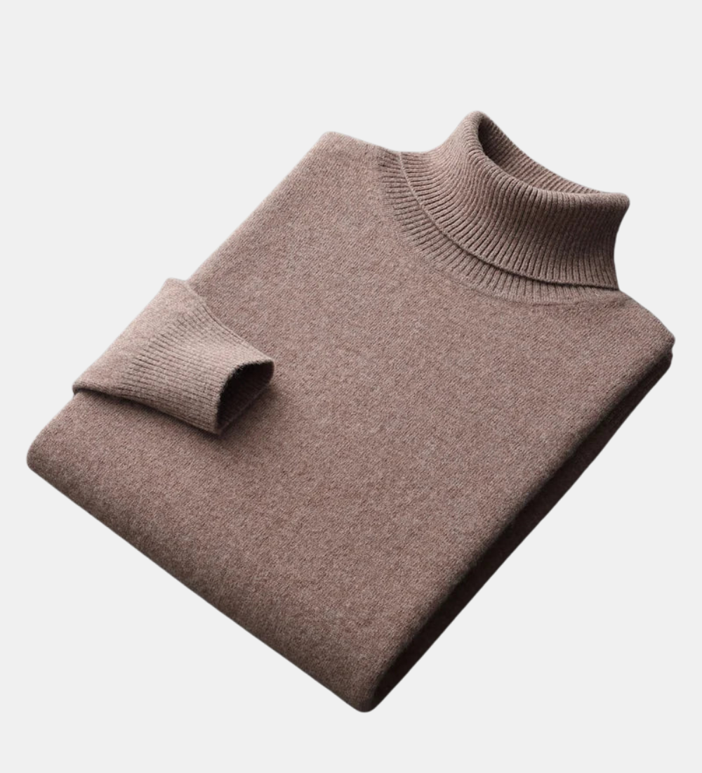 Camisola de gola alta em caxemira Mars
