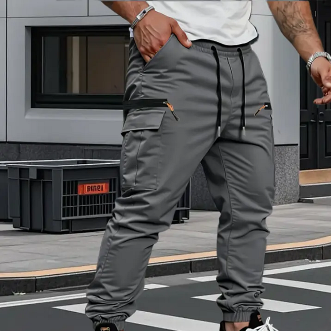 Moda Lusitana - Calça Jogger Utilitária Stretch