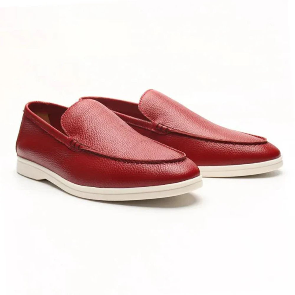 Mocassins em pele de vaca