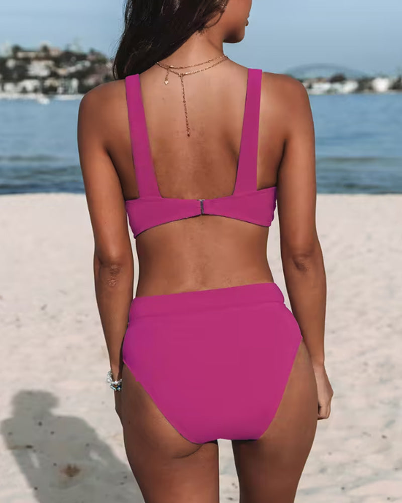 Moda Lusitana - Biquíni Elegante de Cintura Alta