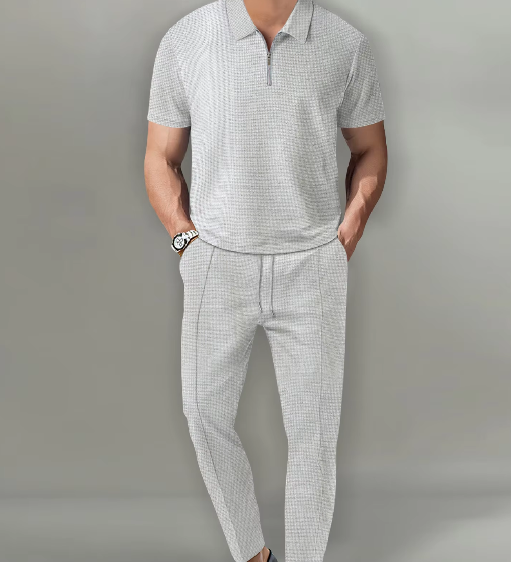 Conjunto pólo com fecho de 2 peças