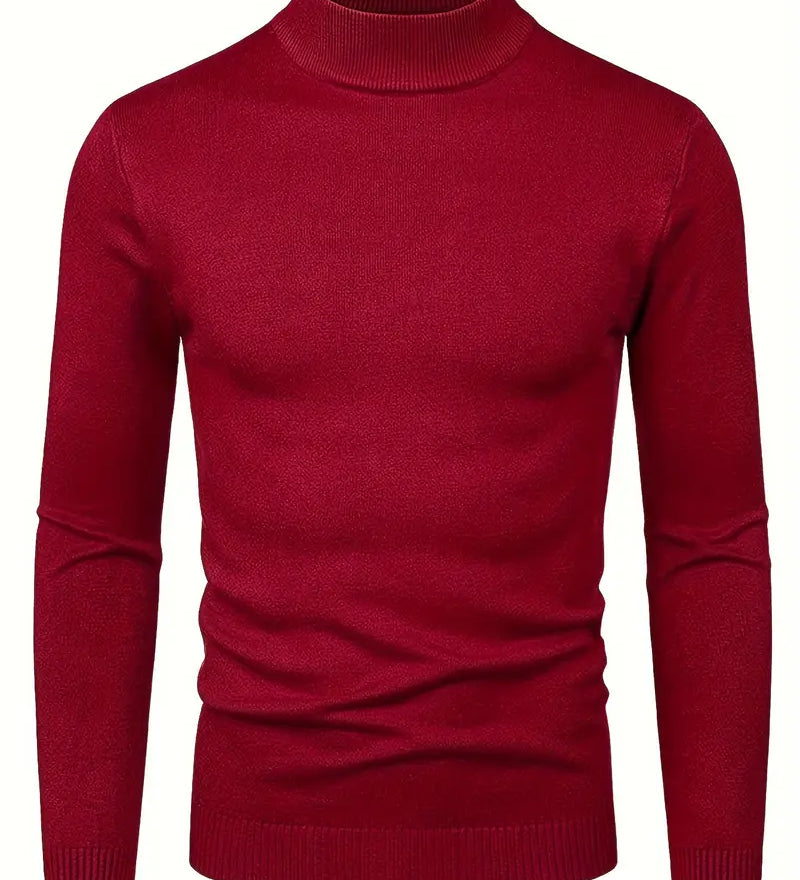 Camisola de gola alta elegante