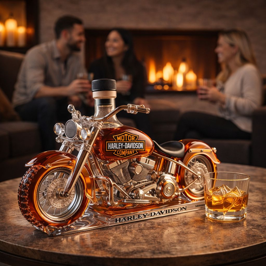 Moda Lusitana - Garrafa Colecionável de Whisky Motocicleta