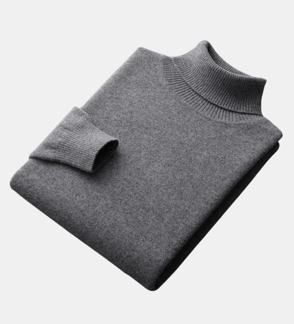 Camisola de gola alta em caxemira Mars