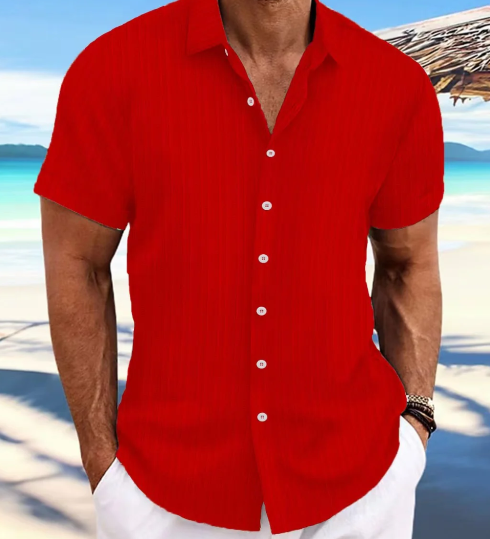 Camisa casual de manga curta