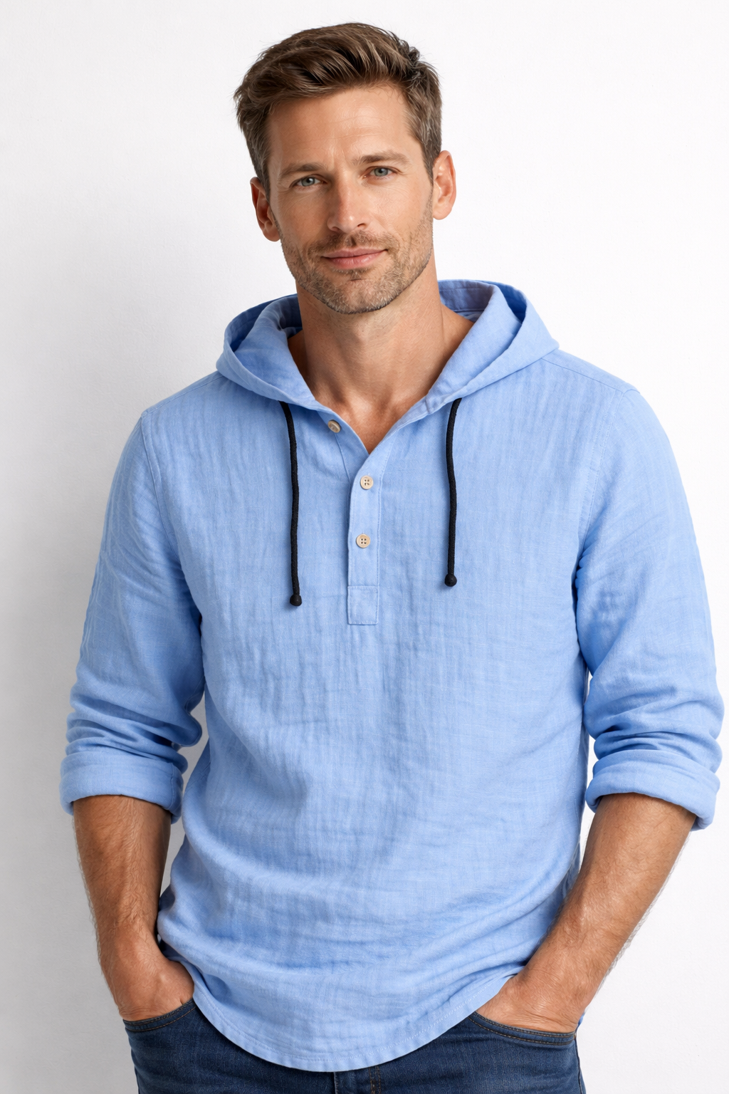 Moda Lusitana - Camisa de Linho com Capuz