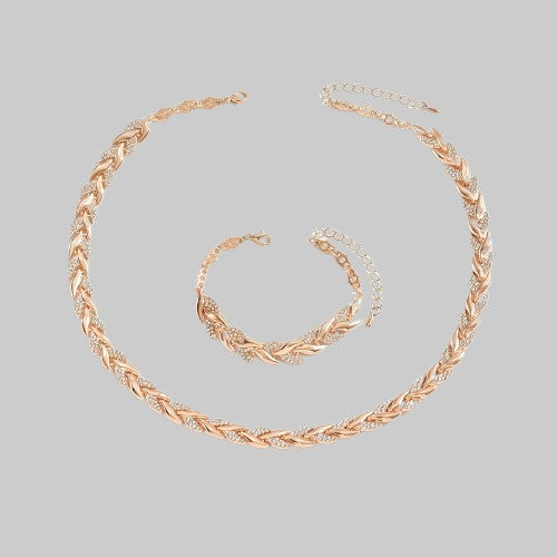 Moda Lusitana - Conjunto de Jóias com Strass