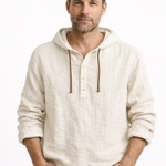 Moda Lusitana - Camisa de Linho com Capuz