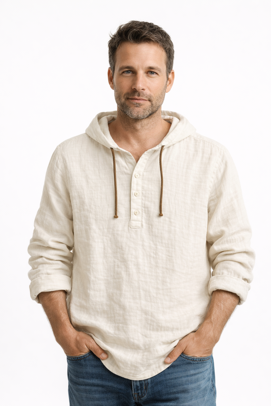 Moda Lusitana - Camisa de Linho com Capuz