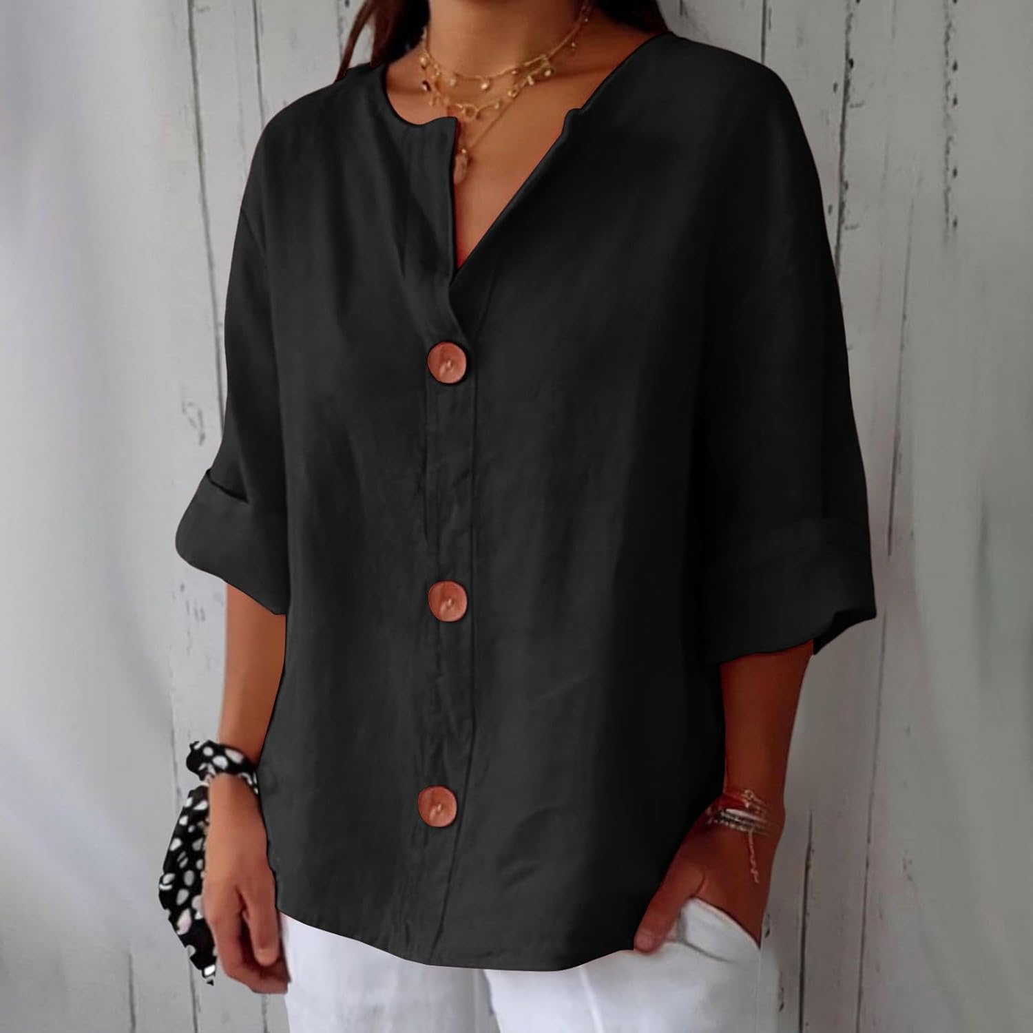 Moda Lusitana - Blusa Elegante Solta