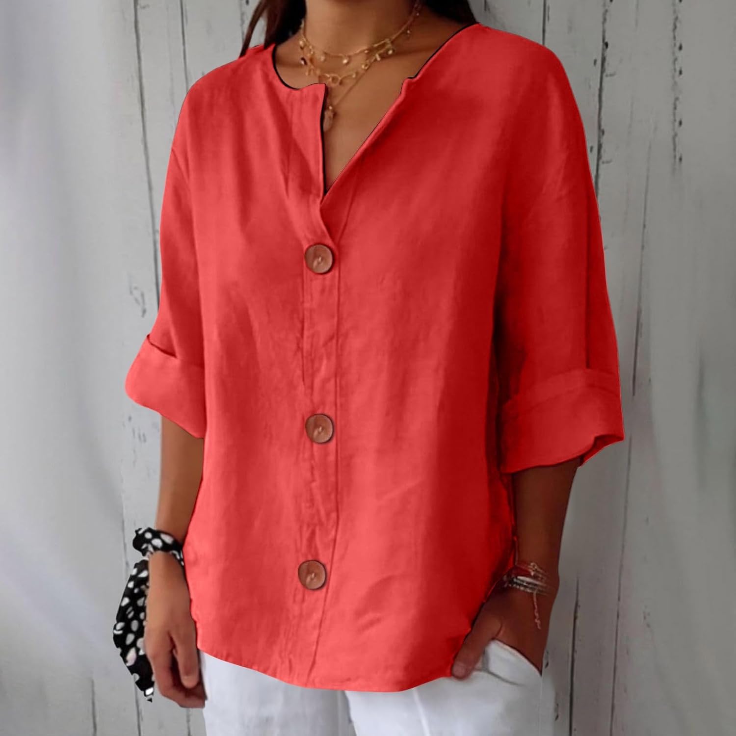 Moda Lusitana - Blusa Elegante Solta