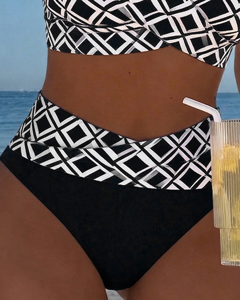 Moda Lusitana - Biquíni Estampado de Corte Alto