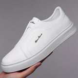 Sapatos Slip-On em pele