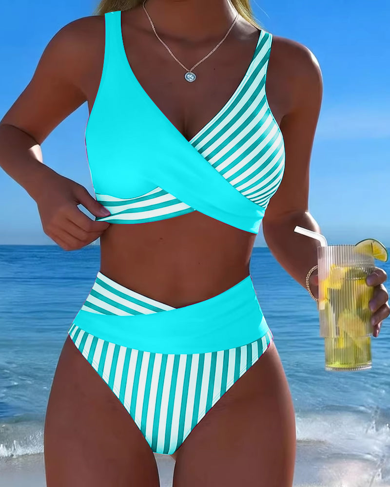 Moda Lusitana - Biquíni Elegância Listrado
