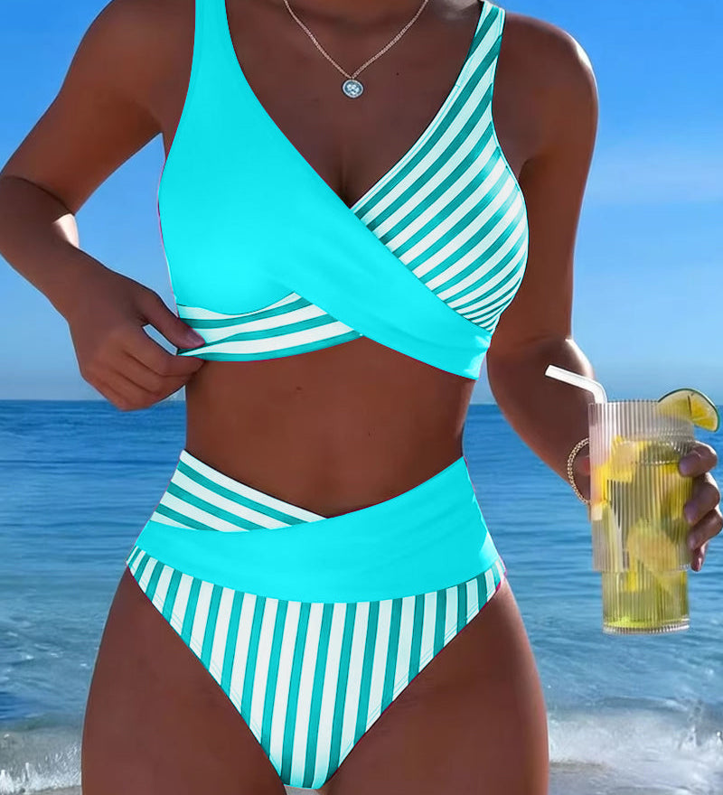 Moda Lusitana - Biquíni Elegância Listrado
